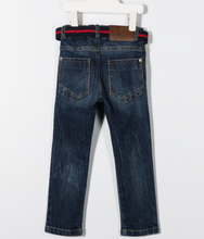 Load image into Gallery viewer, Lapin House Belted Fitted Jeans
