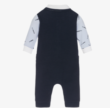 Load image into Gallery viewer, HUGO BOSS Boys Blue Cotton Babysuit
