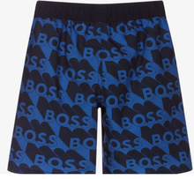 Load image into Gallery viewer, HUGO BOSS Boys Blue Swim Shorts
