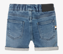 Load image into Gallery viewer, HUGO BOSS Baby Boys Blue Jersey Denim Logo Shorts
