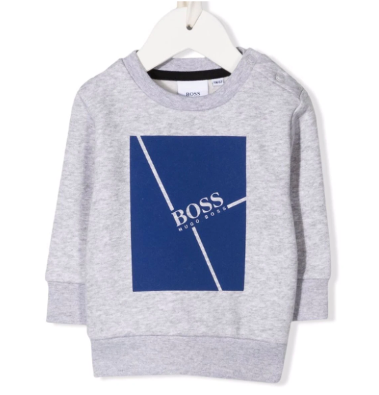 HUGO BOSS logo pront baby sweatshirt