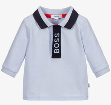 Load image into Gallery viewer, HUGO BOSS BABY PALE BLUE POLOSHIRT
