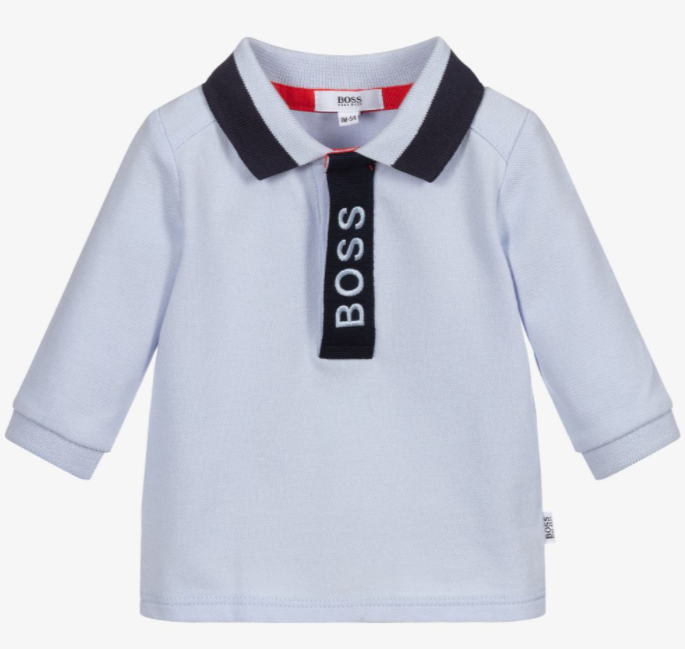 HUGO BOSS BABY PALE BLUE POLOSHIRT