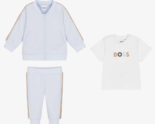 Load image into Gallery viewer, HUGO BOSS Baby Boys Pale Blue Logo Tracksuit
