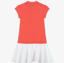 Load image into Gallery viewer, HUGO BOSS Girls Pink Cotton Piqué Polo Dress
