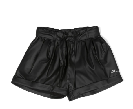 HUGO BOSS embroidered-logo gathered shorts