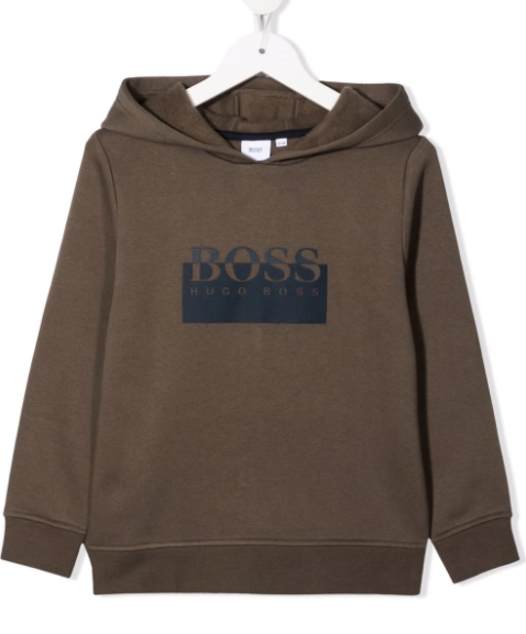 HUGO BOSS logo hooded sweatshirt