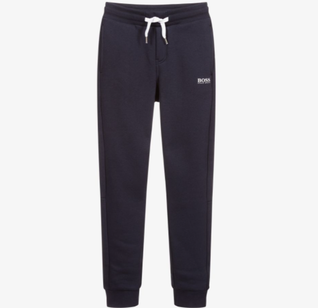 HUGO BOSS navy blue marl joggers