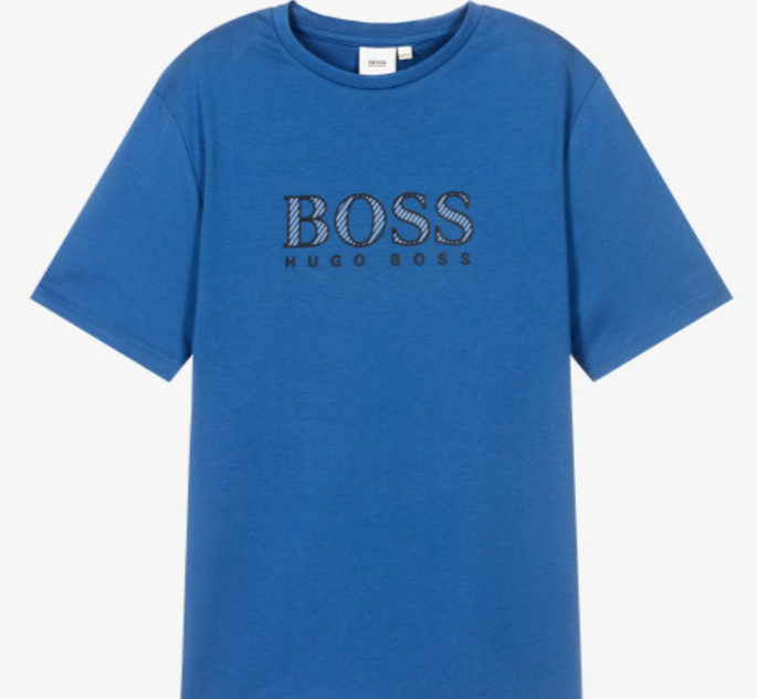 HUGO BOSS Boys Royal Blue T-Shirt