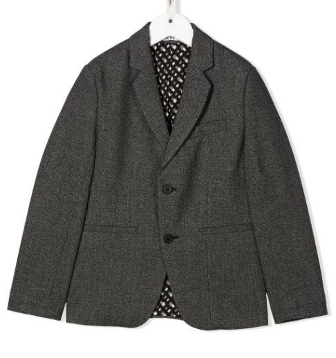 HUGO BOSS single-breasted cotton blazer