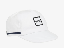 Load image into Gallery viewer, HUGO BOSS Baby Boys White Cotton Logo Cap
