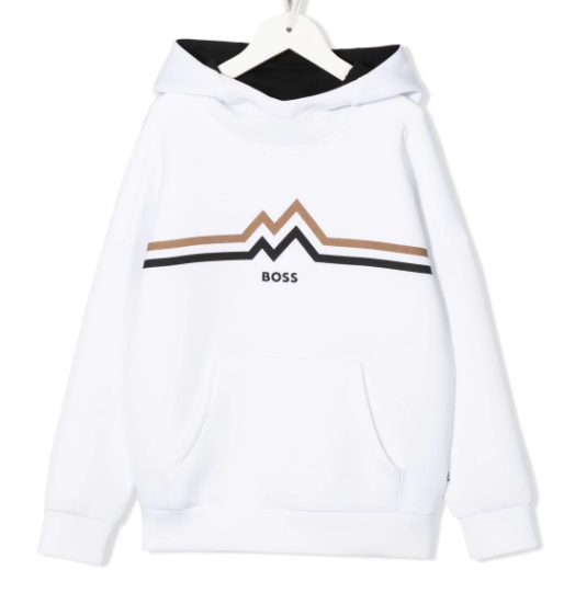 HUGO BOSS graphic-print rib-trimmed hoodie