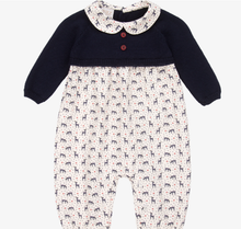 Load image into Gallery viewer, PAZ RODRIGUEZ Ivory Cotton Reindeer Romper
