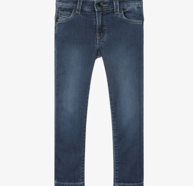 HUGO BOSS Boys Blue Denim Slim Fit Jeans