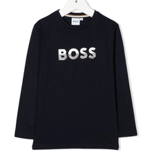 Load image into Gallery viewer, HUGO BOSS logo-print long-sleeve tshirt
