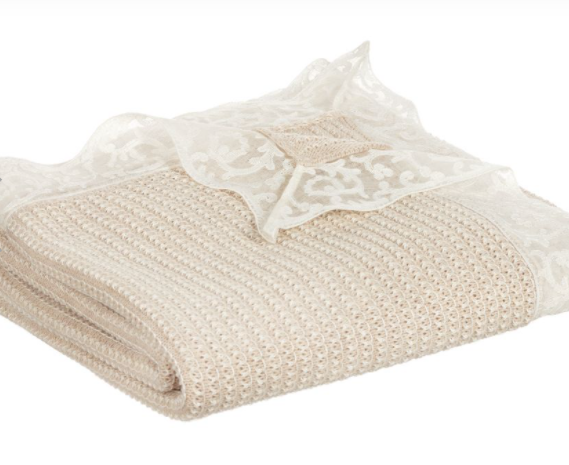 PAZ RODRIGUEZ knitted wool blanket