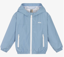 Load image into Gallery viewer, HUGO BOSS Boys Blue Windbreaker Jacket
