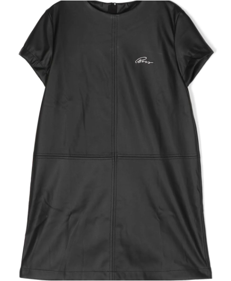 HUGO BOSS embroidered-logo shift dress