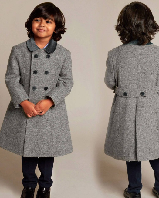 ANCAR Grey Wool Classic Coat