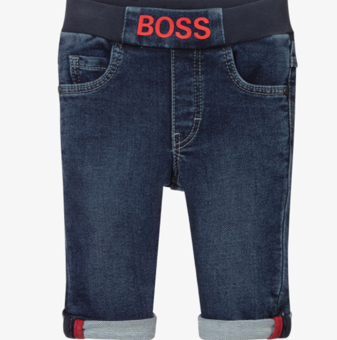 HUGO BOSS BABY MID BLUE DENIM JEANS