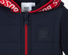 Load image into Gallery viewer, HUGO BOSS NAVY BLUE ZIP UP
