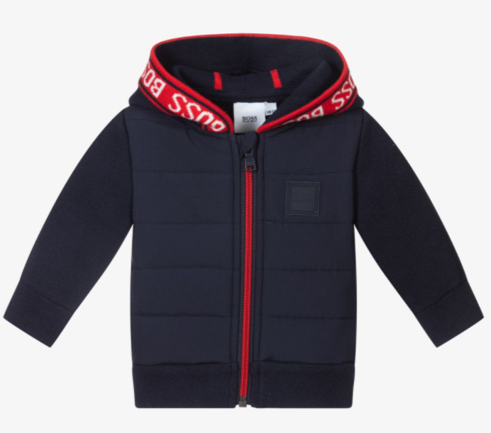 HUGO BOSS NAVY BLUE ZIP UP