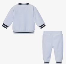 Load image into Gallery viewer, HUGO BOSS Pale Blue Velour Tracksuit
