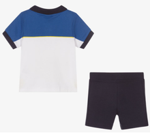 Load image into Gallery viewer, HUGO BOSS Boys blue cotton shorts set
