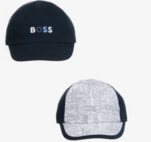 Load image into Gallery viewer, HUGO BOSS navy blue reversible cap
