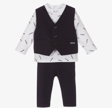 Load image into Gallery viewer, HUGO BOSS Baby Boys Blue Trouser Set
