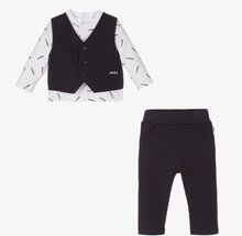 Load image into Gallery viewer, HUGO BOSS Baby Boys Blue Trouser Set
