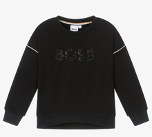 Load image into Gallery viewer, HUGO BOSS Black Glitter Logo Sweatshirt
