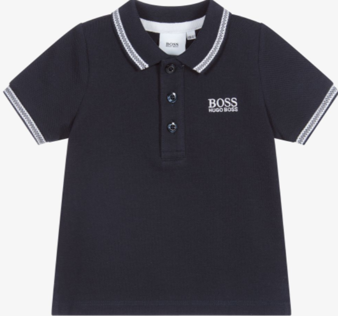 HUGO BOSS Baby Boys Blue Polo Shirt