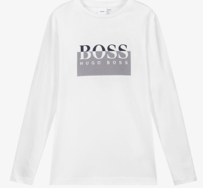 HUGO BOSS white cotton top