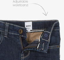 Load image into Gallery viewer, HUGO BOSS Boys Blue Regular Fit Logo Jeans
