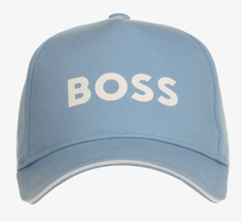 Load image into Gallery viewer, HUGO BOSS Boys Blue Cotton Logo Cap
