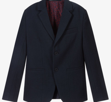 Load image into Gallery viewer, HUGO BOSS navy blue twill blazer
