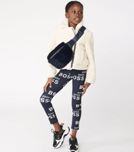 Load image into Gallery viewer, HUGO BOSS NAVY LOGO LEGGINGS
