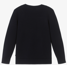 Load image into Gallery viewer, HUGO BOSS Boys Blue Cotton Sweater
