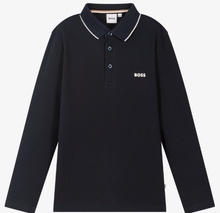 Load image into Gallery viewer, HUGO BOSS Boys Blue Polo Shirt
