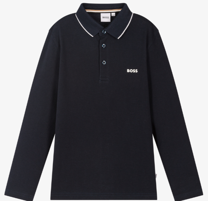 HUGO BOSS Boys Blue Polo Shirt