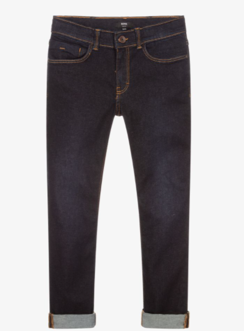 HUGO BOSS BLUE DENIM SLIM FIT JEANS