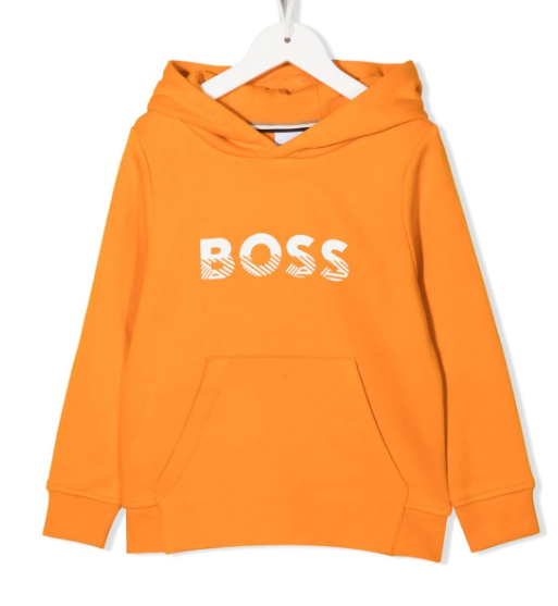 HUGO BOSS logo-print pullover hoodie