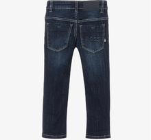 Load image into Gallery viewer, HUGO BOSS Boys Blue Regular Fit Logo Jeans
