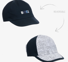 Load image into Gallery viewer, HUGO BOSS navy blue reversible cap
