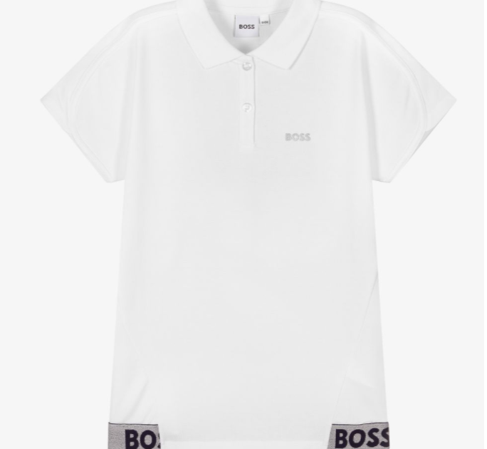 HUGO BOSS girls white poloshirt