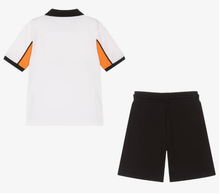 Load image into Gallery viewer, HUGO BOSS Boys White Logo Cotton Shorts Set
