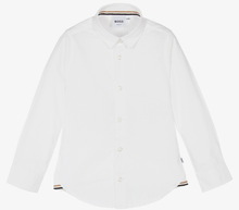 Load image into Gallery viewer, HUGO BOSS Boys White Cotton Logo Shirt
