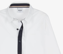 Load image into Gallery viewer, HUGO BOSS Boys White Cotton Logo Shirt
