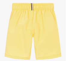 Load image into Gallery viewer, HUGO BOSS Boys Yellow Logo Swim Shorts
